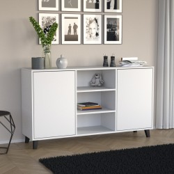 Komoda dwudrzwiowa HOME z półkami  – nowoczesna i funkcjonalna