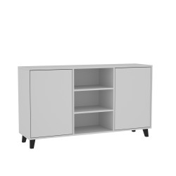 Komoda dwudrzwiowa HOME z półkami  – nowoczesna i funkcjonalna