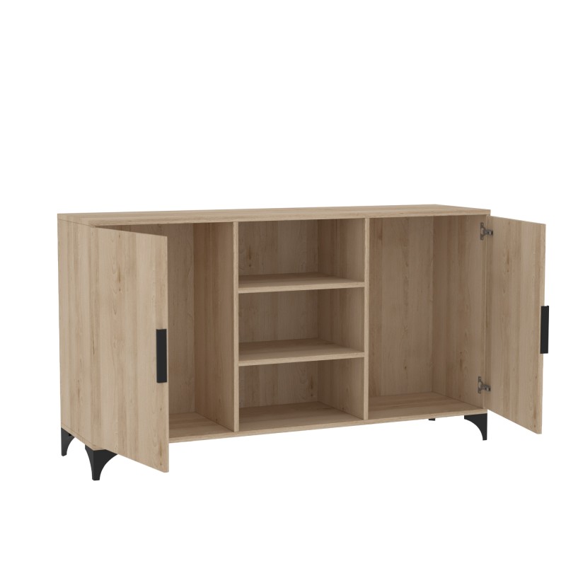 Komoda dwudrzwiowa HOME z półkami  – nowoczesna i funkcjonalna