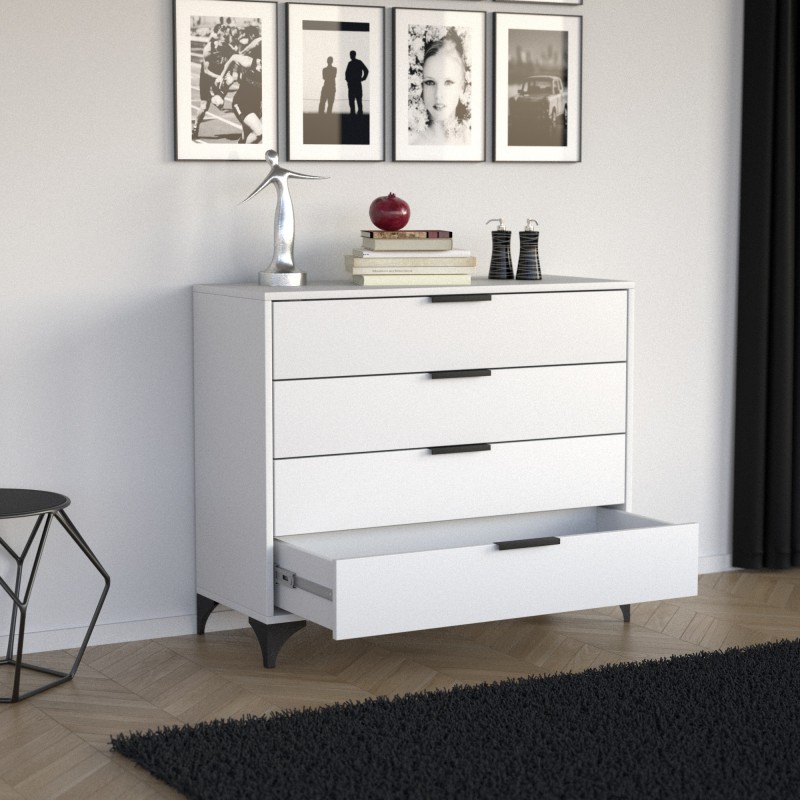 Komoda HOME 4 szuflady – nowoczesna komoda do salonu i sypialni