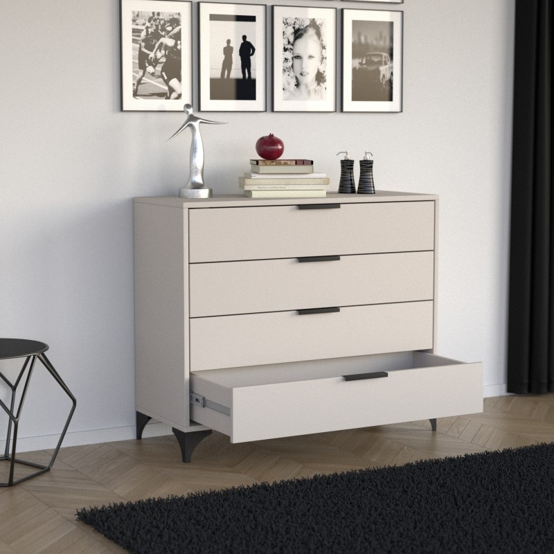 Komoda HOME 4 szuflady – nowoczesna komoda do salonu i sypialni