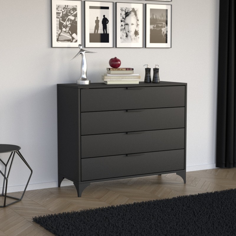Komoda HOME 4 szuflady – nowoczesna komoda do salonu i sypialni