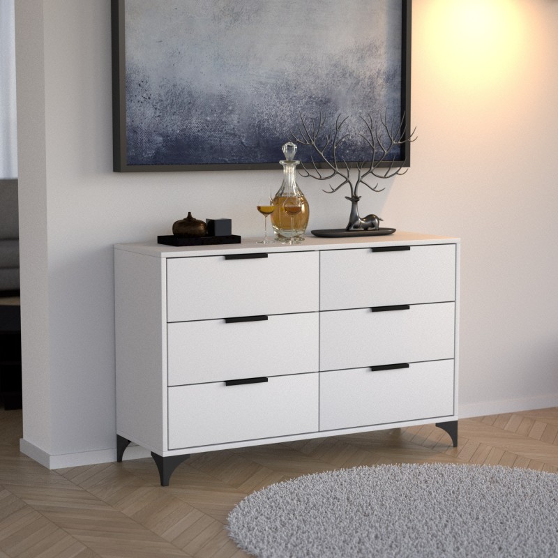 Komoda z 6 szufladami HOME  – nowoczesna, pojemna, praktyczna