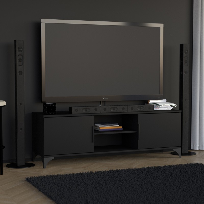 Szafka RTV HOME 2 drzwi – nowoczesna, funkcjonalna