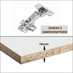 Szafka RTV HOME 2 drzwi z lamelami – nowoczesna, funkcjonalna