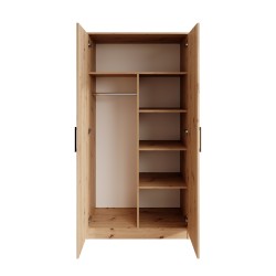 Szafa uchylna TREND 90 cm – nowoczesna, pojemna, z drążkiem i półkami