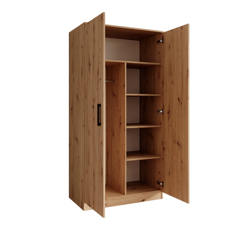 Szafa uchylna TREND 90 cm – nowoczesna, pojemna, z drążkiem i półkami