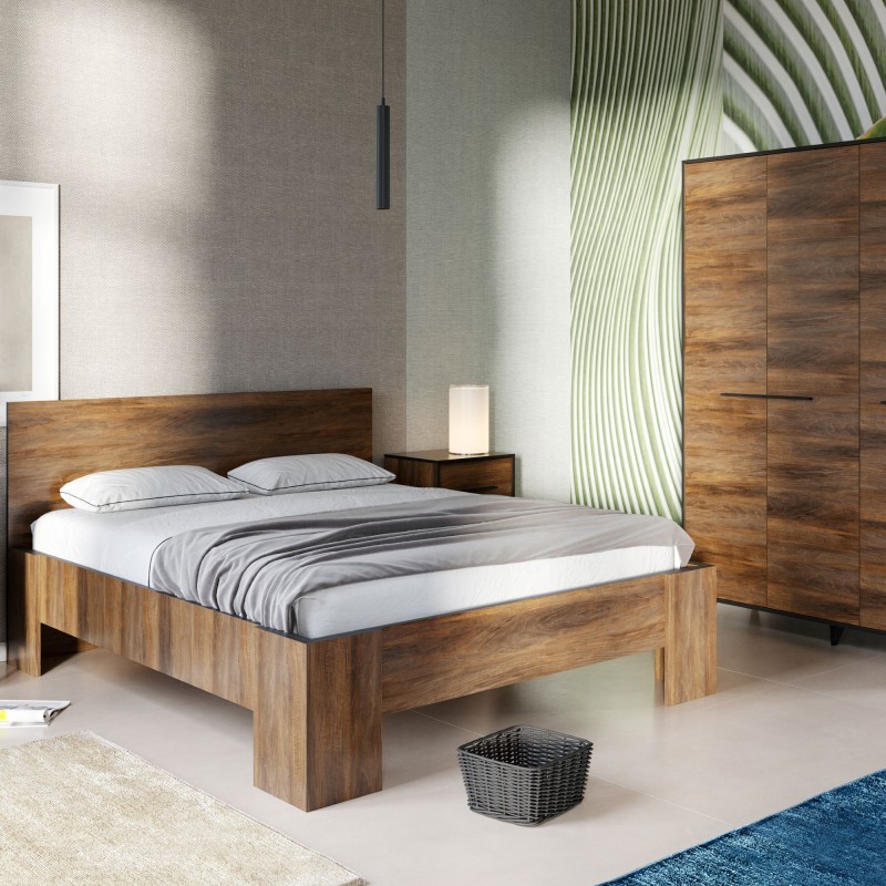 Łóżko podwójne FELIA bez materaca – eleganckie i trwałe