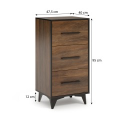 Komoda FELIA z 3 szufladami – nowoczesna, elegancka i funkcjonalna