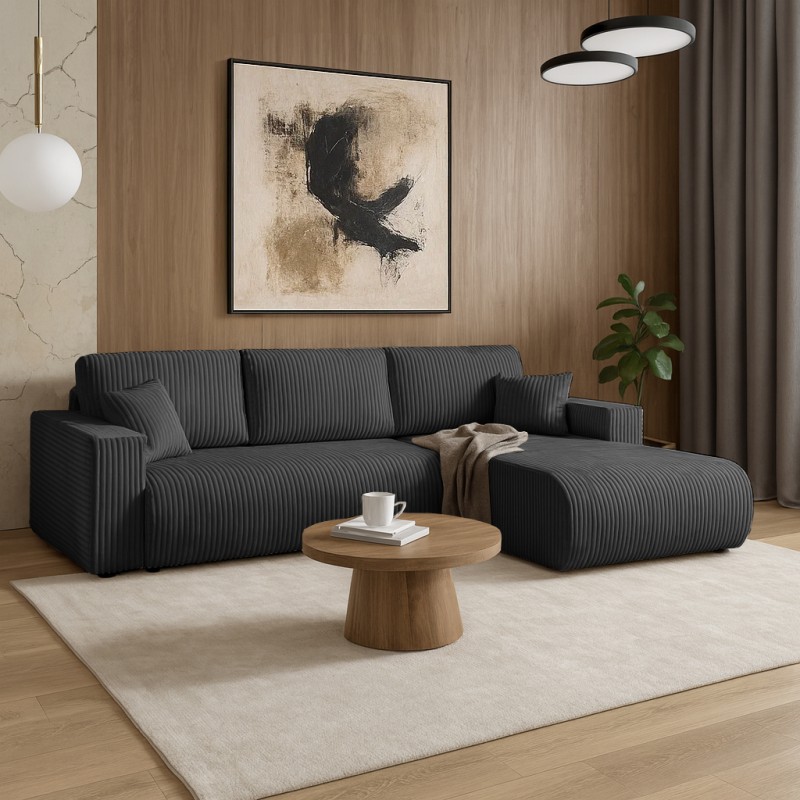 Narożnik PORTO L z funkcją spania i pojemnikiem