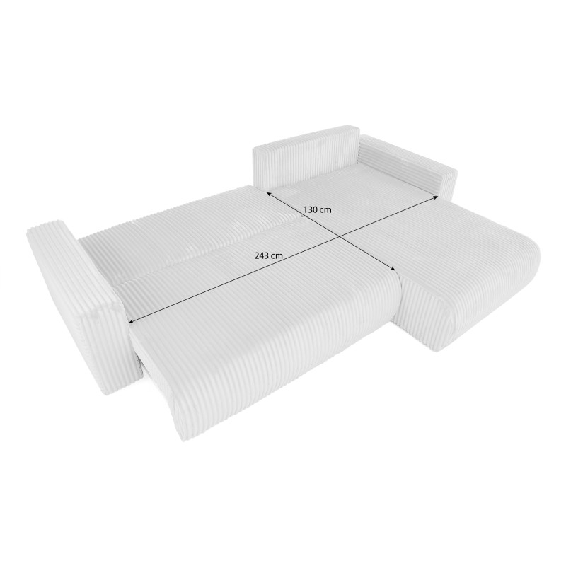 Narożnik PORTO L z funkcją spania i pojemnikiem