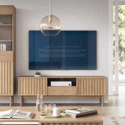 Komoda SAPPORO 3 szuflady i 2 drzwi | Nowoczesna i pojemna