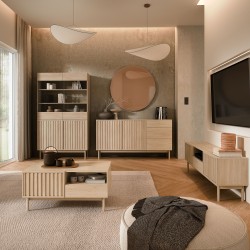 Stolik nocny SAPPORO  – elegancki, funkcjonalny, Push-to-Open