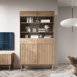 Stolik nocny SAPPORO  – elegancki, funkcjonalny, Push-to-Open