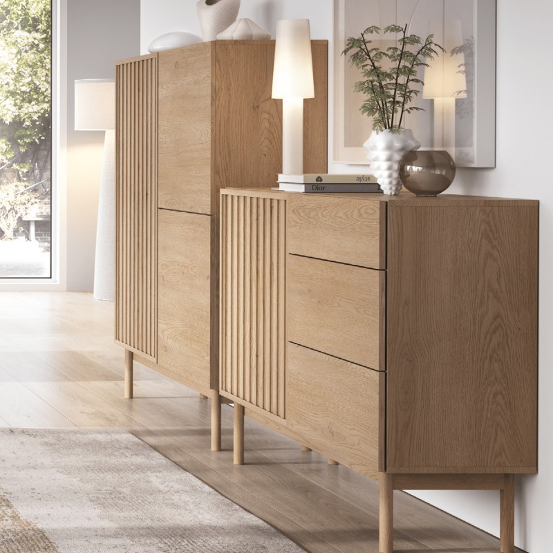 Szafka RTV SAPPORO 2 drzwi + szuflada – nowoczesny design i funkcjonalność