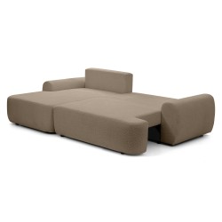 Narożnik OLIVER z funkcją spania i pojemnikiem – Bouclé