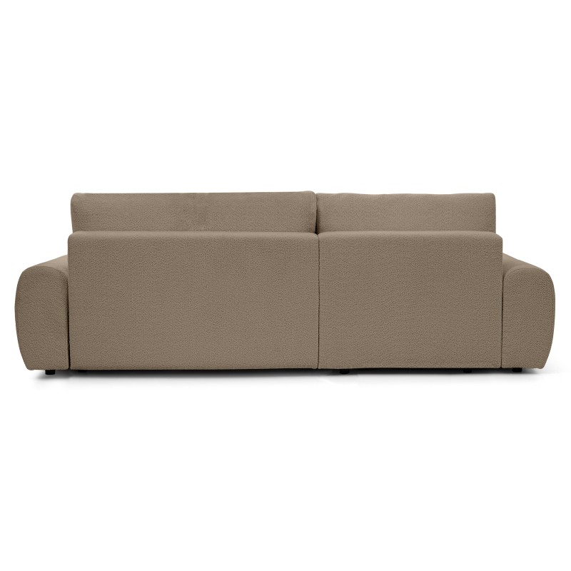 Narożnik OLIVER z funkcją spania i pojemnikiem – Bouclé