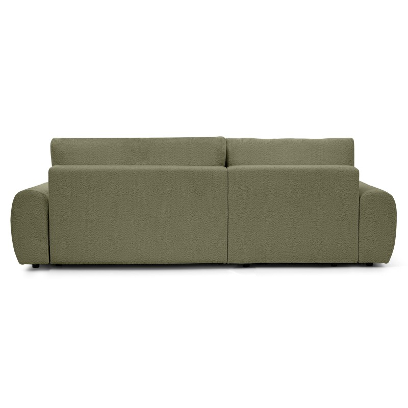 Narożnik OLIVER z funkcją spania i pojemnikiem – Bouclé