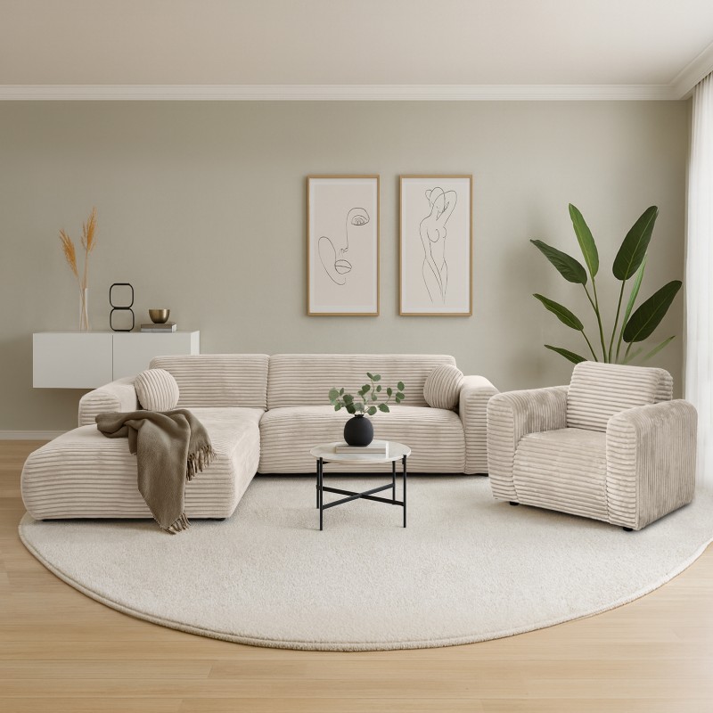 Fotel PUERTO w tkaninie Tilia – styl i komfort do salonu