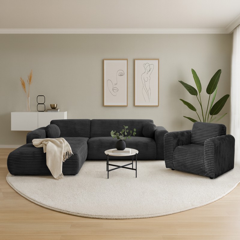 Fotel PUERTO w tkaninie Tilia – styl i komfort do salonu