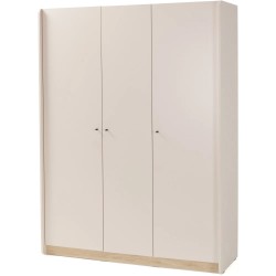 Szafa ALEX 3-drzwiowa | Nowoczesna szafa z półkami i drążkiem