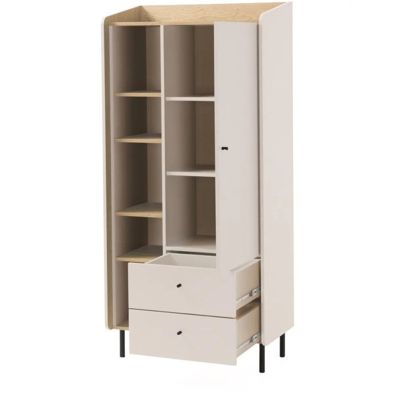 Regał ALEX 1 drzwi 2 szuflady – nowoczesny design