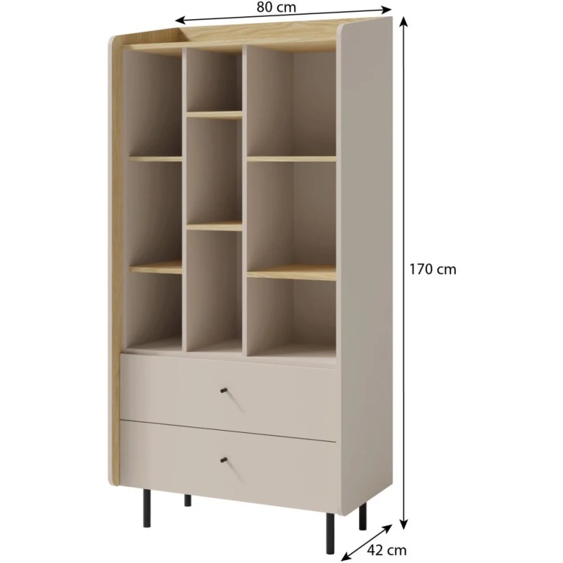 Regał ALEX 2 szuflady – nowoczesny i funkcjonalny