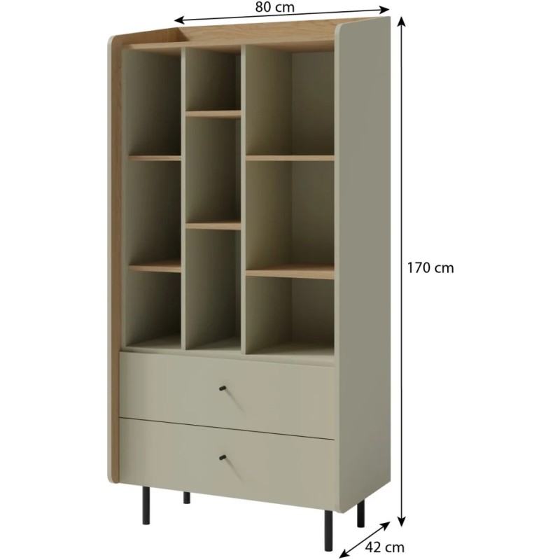 Regał ALEX 2 szuflady – nowoczesny i funkcjonalny