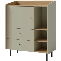 Komoda ALEX z 1 drzwiami i 2 szufladami