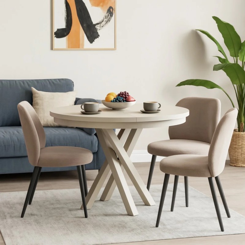 Okrągły stół rozkładany KRIS – nowoczesny i elegancki