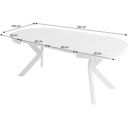 Okrągły stół rozkładany BILBAO – nowoczesny i solidny
