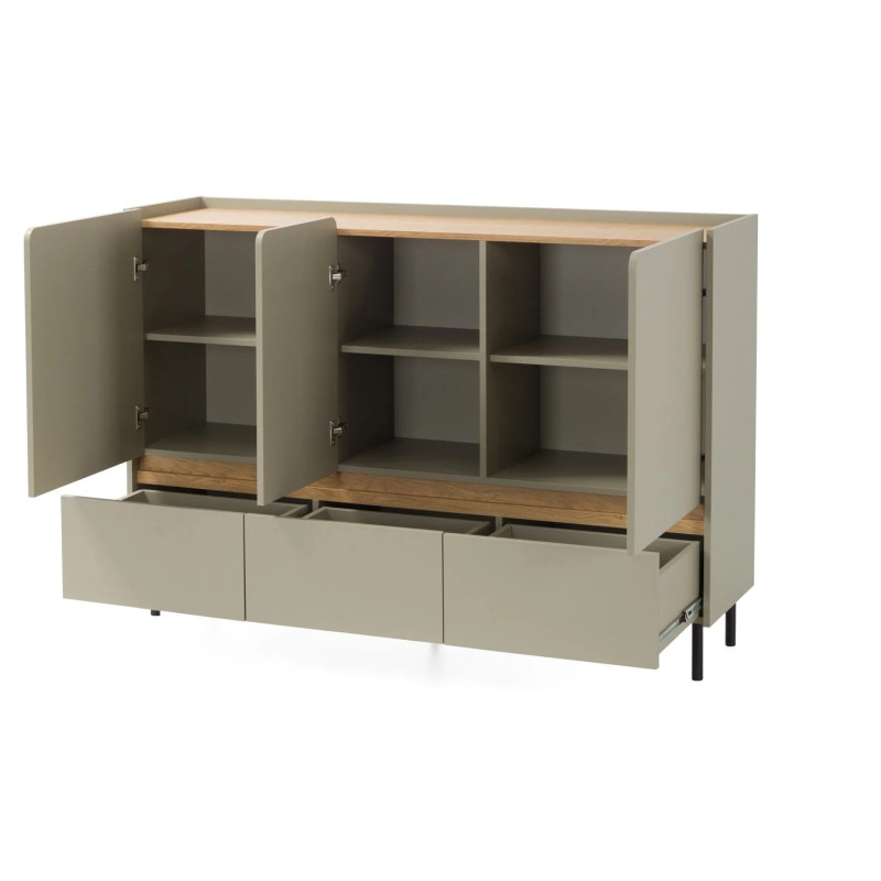 Komoda LICO 3 szuflady 3 drzwi – nowoczesna i funkcjonalna