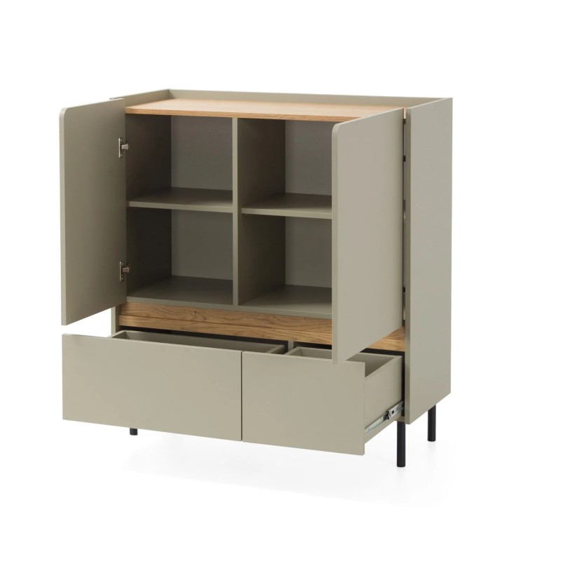 Komoda LICO 2 szuflady 2 drzwi – nowoczesna i funkcjonalna