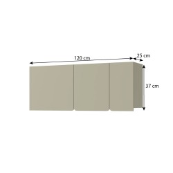 Wisząca półka LICO 3 drzwi – nowoczesna i funkcjonalna