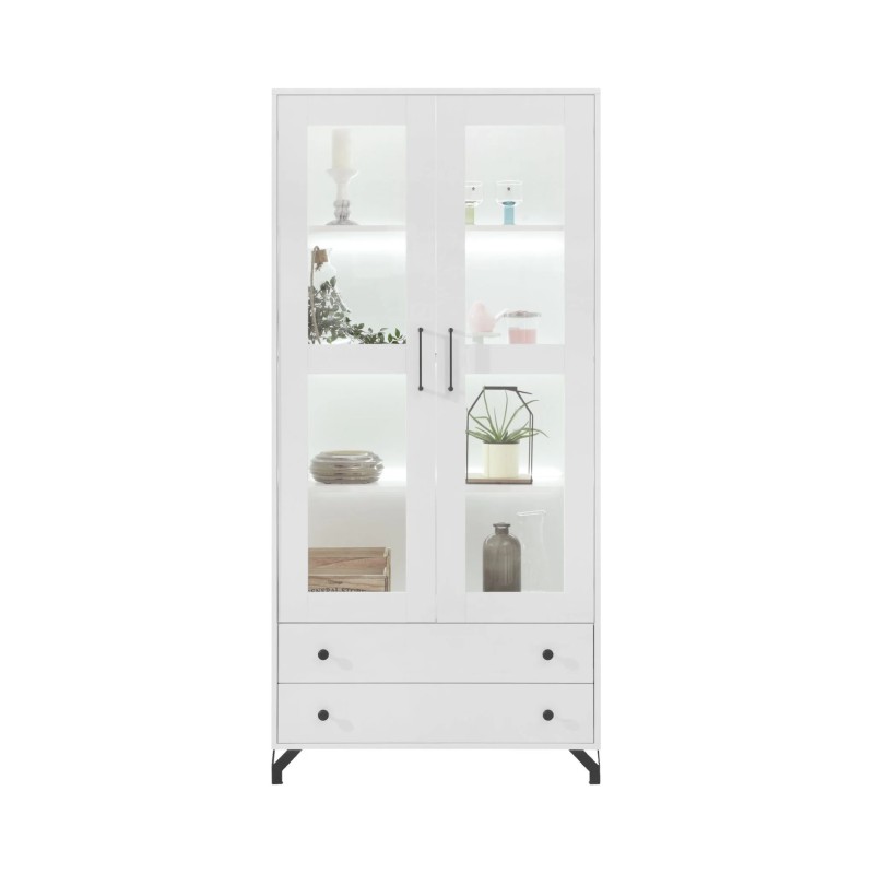 Witryna BERGO z 2 drzwiami i 2 szufladami | BeautySofa24