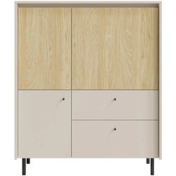 Komoda MONAKO 2 szuflady i 3 drzwi – nowoczesna, pojemna i elegancka