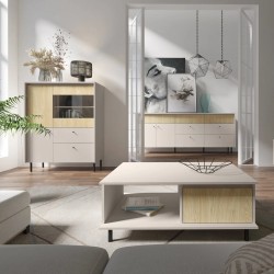 Witryna MONAKO 2 szuflady i 3 drzwi – nowoczesna i elegancka