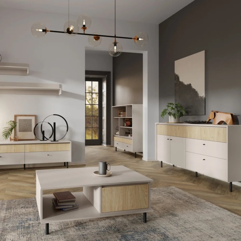 Regał MONAKO z 2 drzwiami – nowoczesny design i elegancki wygląd