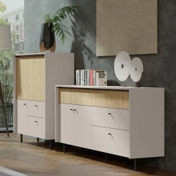 Regał MONAKO z 2 drzwiami – nowoczesny design i elegancki wygląd