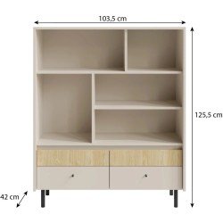 Regał MONAKO z 4 szufladami – nowoczesny i funkcjonalny design