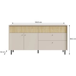 Komoda MONAKO 4 szuflady i 2 drzwi – nowoczesna i funkcjonalna