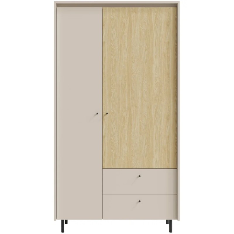 Szafa MONAKO z 2 drzwiami i 2 szufladami – nowoczesny design i pojemne wnętrze