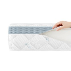 Materac medyczny kieszeniowy MEDIRO CARE SENIOR – 7 stref, H2/H3, lateks, kokos, TENCEL