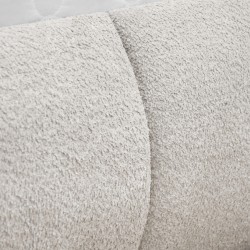 Łóżko MOTTI z pojemnikiem i materacem H2 – nowoczesne łóżko bouclé | BeautySofa24