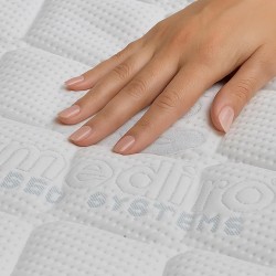 Materac MEDIRO VITA SENIOR H3 – kieszeniowy, pianka HR, pokrowiec TENCEL