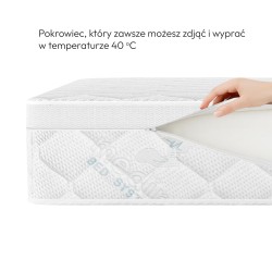 Materac MEDIRO VITA SENIOR H3 – kieszeniowy, pianka HR, pokrowiec TENCEL