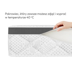 Materac kieszeniowy MEDIRO THERM SENIOR – dwustronny komfort H3/H4, 7 stref podparcia