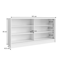 Komoda MIRELA z 2 drzwiami przesuwnymi – nowoczesna i elegancka komoda do salonu | BeautySofa24