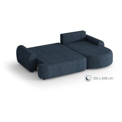 Funkcja spania narożnika Olivio Modesto ciemnoniebieski