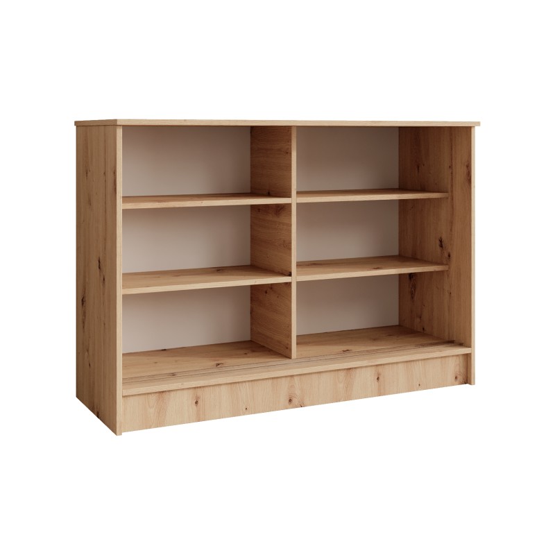 Komoda HORIZON – nowoczesna komoda z lamelami i drzwiami przesuwnymi